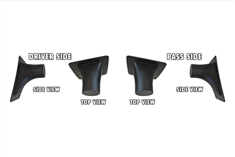 Single-Hose-Duct-Pic Single Hose Offset NACA Brake Ducts